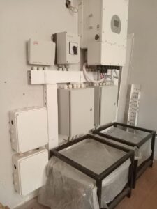 A Power room of a home solar installation.